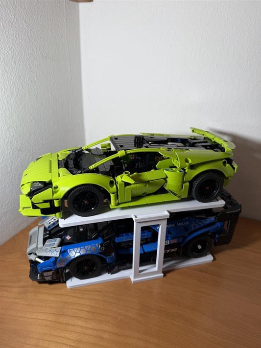 Display Stand for LEGO® Technic 1:16 – 2 Cars