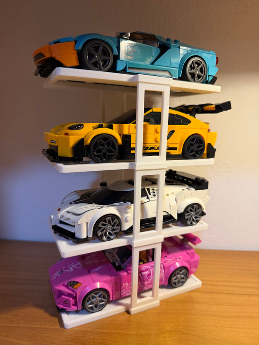 Display Stand for LEGO® Speed Champions – 4 Cars