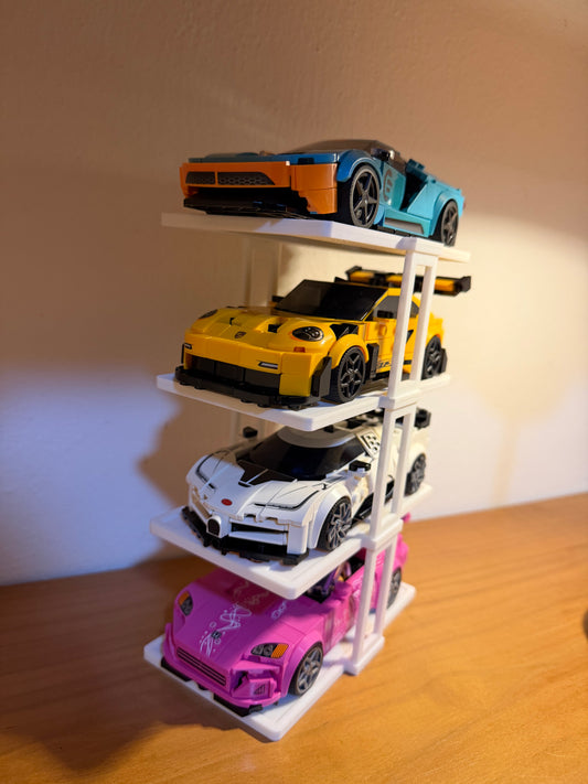 Display Stand for LEGO® Speed Champions – 4 Cars