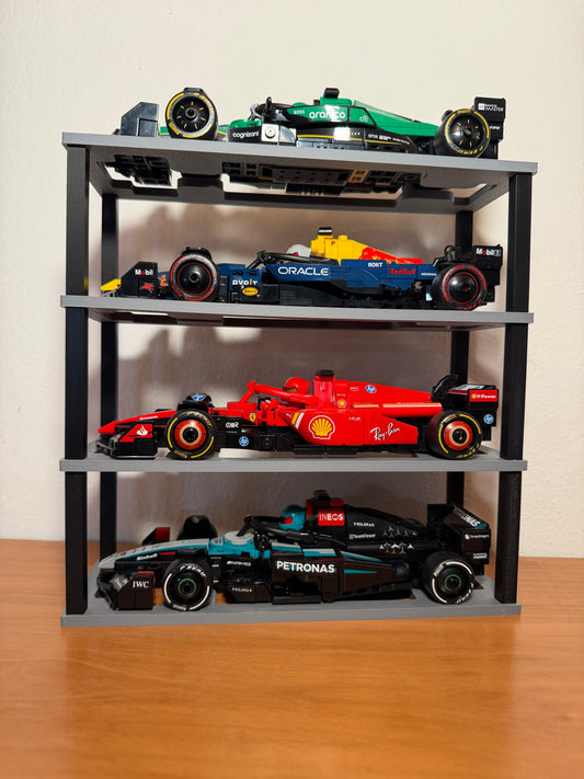 Formula 1 Display Stand for LEGO® Speed Champions – 4 Cars